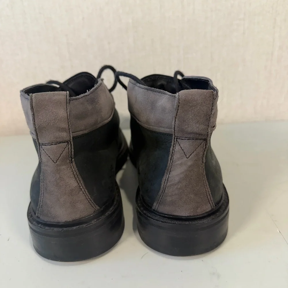 Cole Haan Men's Chukka Ankle Boots C20917 Gray‎ Black Leather  Size 7.5M
